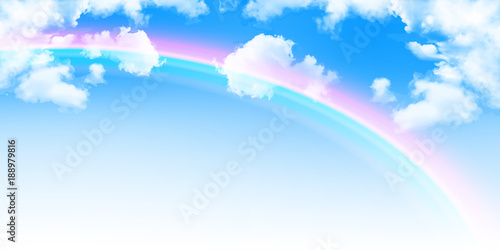 空　虹　風景　背景