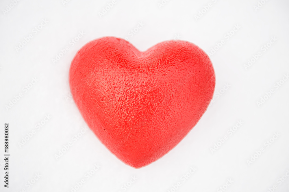 red valentine heart on white background red valentine heart on white background