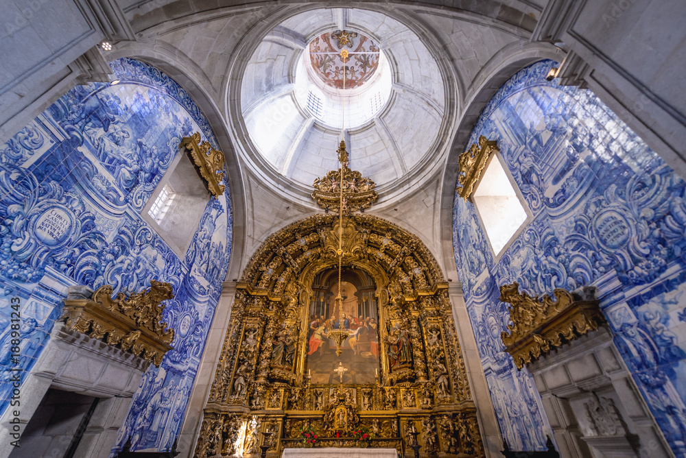 Interior of Church of Misericordia in Viana do Castelo city, Portugal