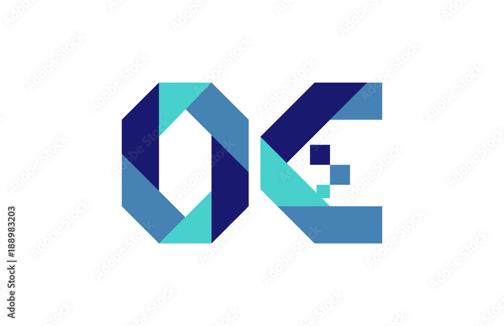 OC Digital Ribbon Letter Logo OC Digital Ribbon Letter Logo