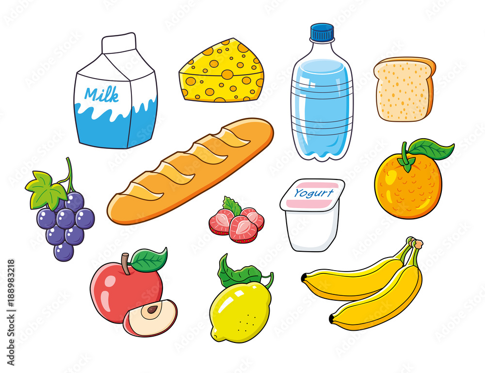 bread and water clipart image