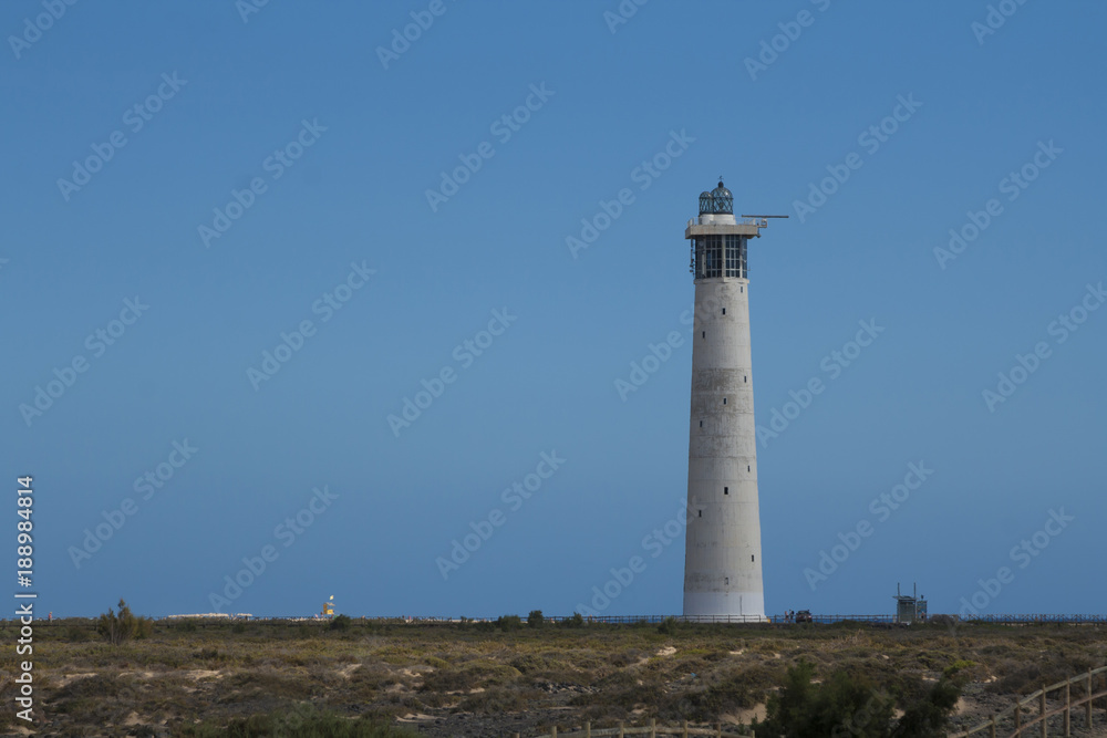 Lighthouse in Morro Jable, Fuerteventura, Spain, Canary islands