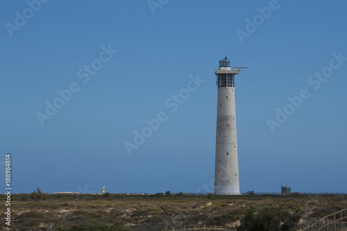 Lighthouse in Morro Jable, Fuerteventura, Spain, Canary islands © Alexander Lebedev