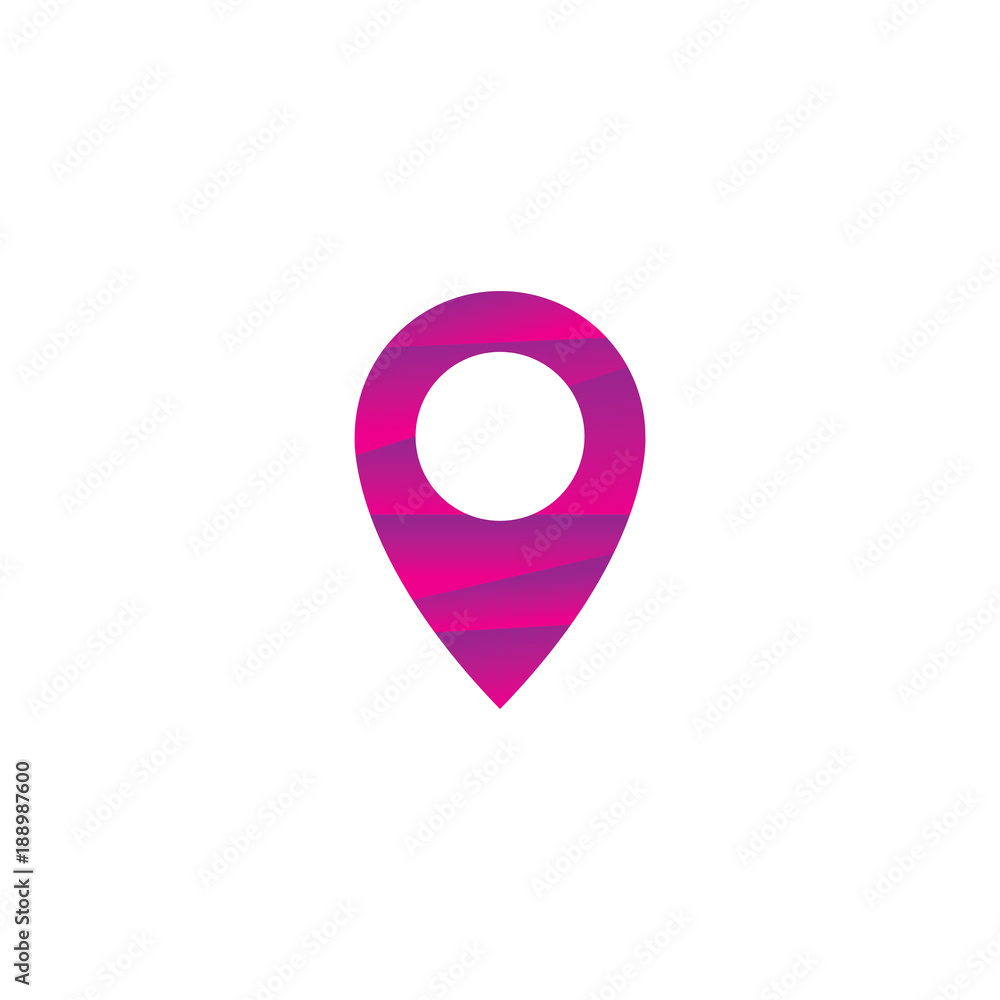 Pin map location icon vector design Pin map location icon vector design