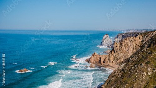 famous lighthouse ocean portugal cabo da roca