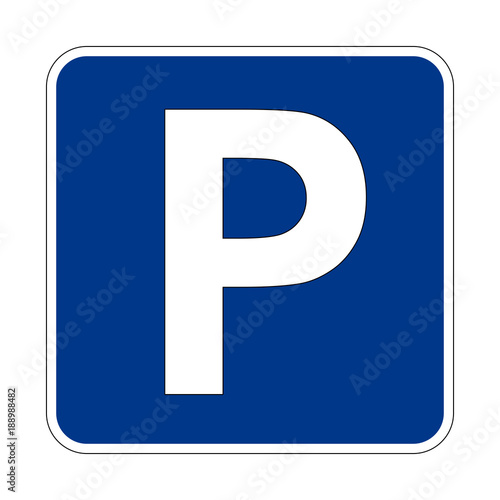 Schild Parkplatz 3 - 2D 