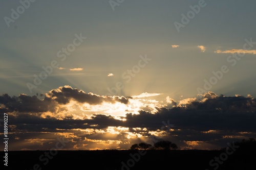 hiding sun