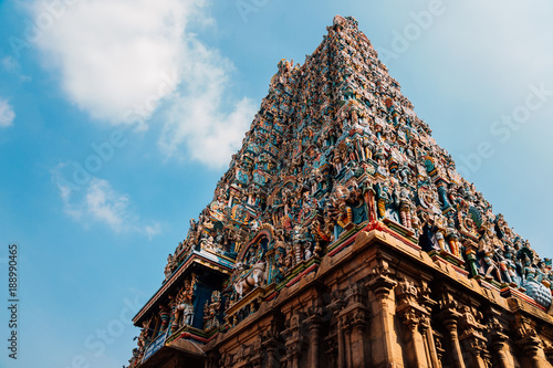 Obraz na płótnie Meenakshi Amman Temple in Madurai, India w salonie