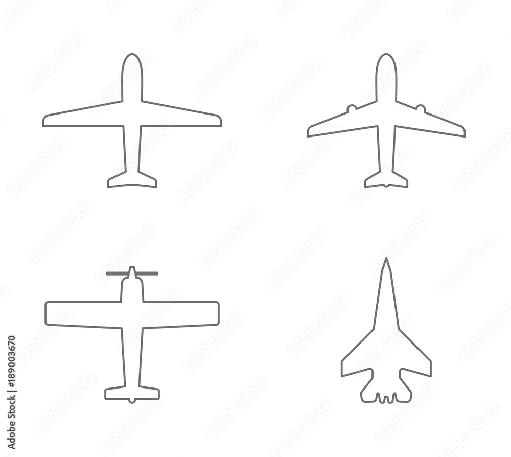 Fototapeta premium plane icon