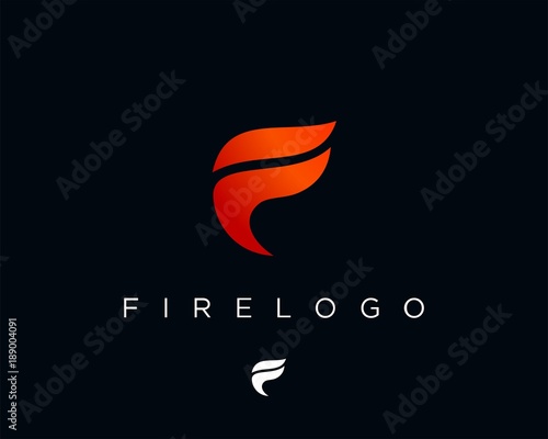 fire logo design template