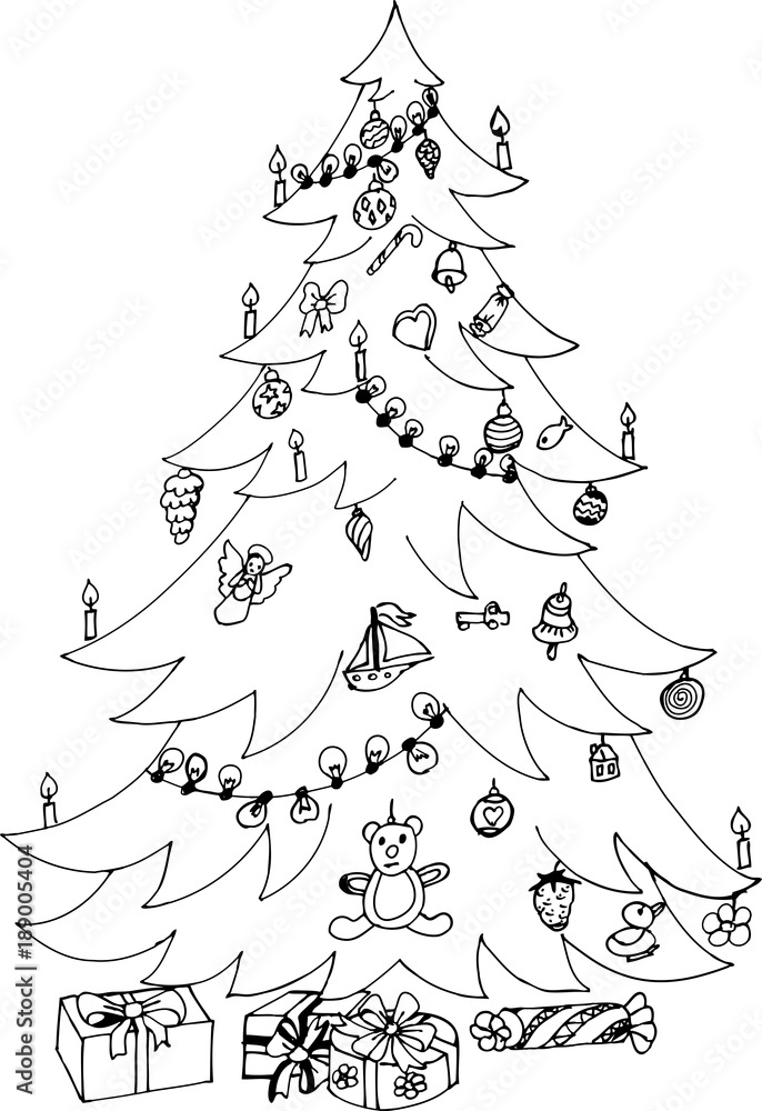 Cute Christmas Tree Drawing Ideas Easy in 10 minutes  Arty Crafty Bee