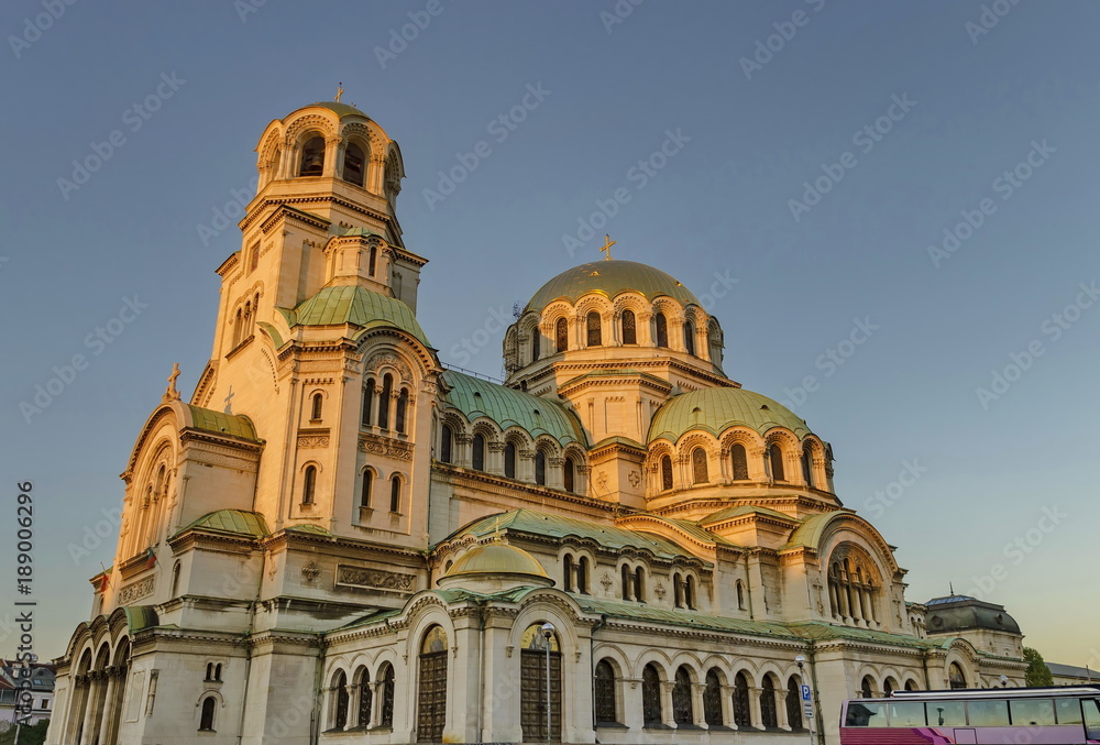 Fragment of beauty St. Alexander Nevsky Cathedral in Sofia, Bulgaria 