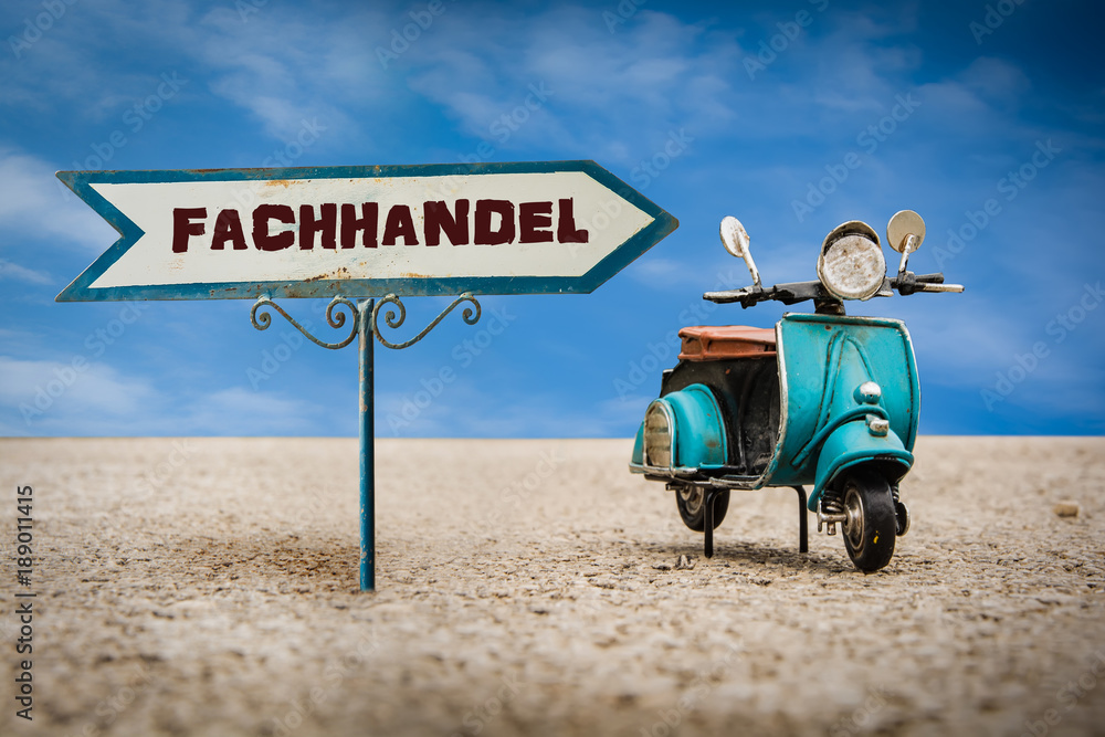 Obraz premium Schild 305 - Fachhandel