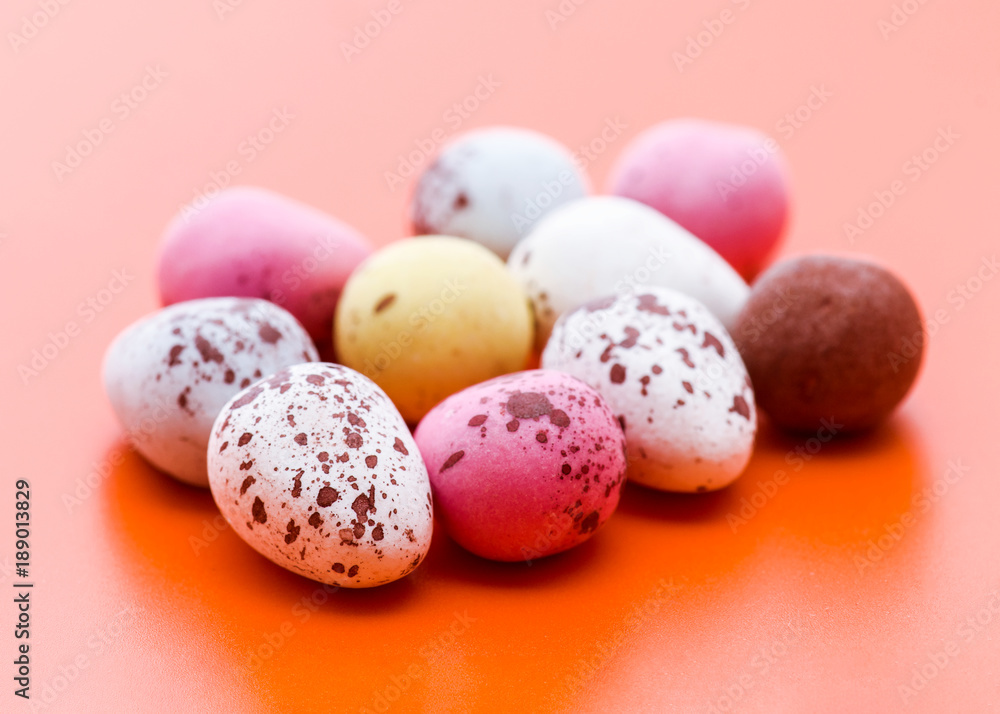 chocolate covered with icing sugar isolated on plain background