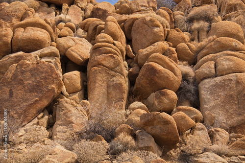 Rock formation in Joshua Tree National Park in California in the USA
