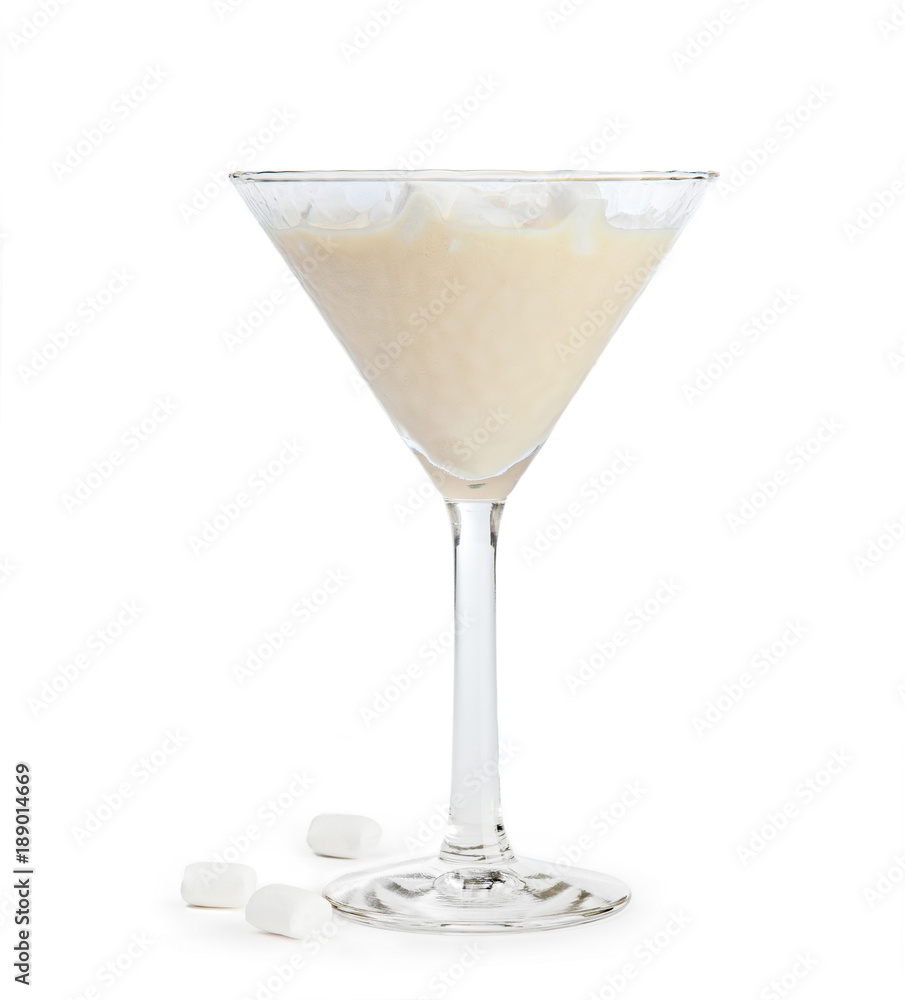 Light frozen Daiquiri with marshmallows Light frozen Daiquiri with marshmallows