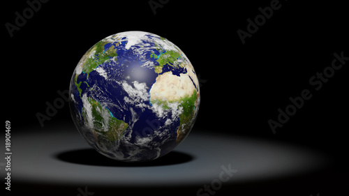 planet Earth, the blue planet, solar system set © dottedyeti