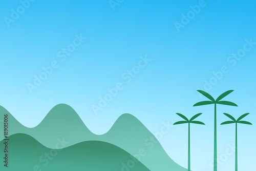 minimal landscape Vector illustration