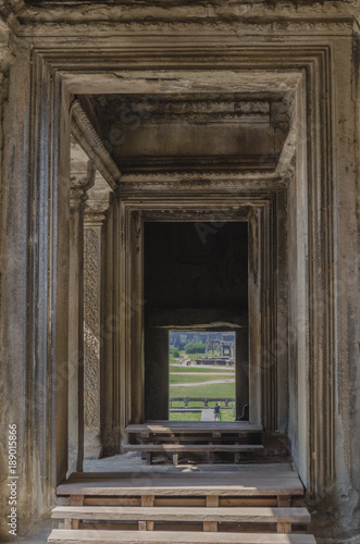 doorway in the temple of Angkor