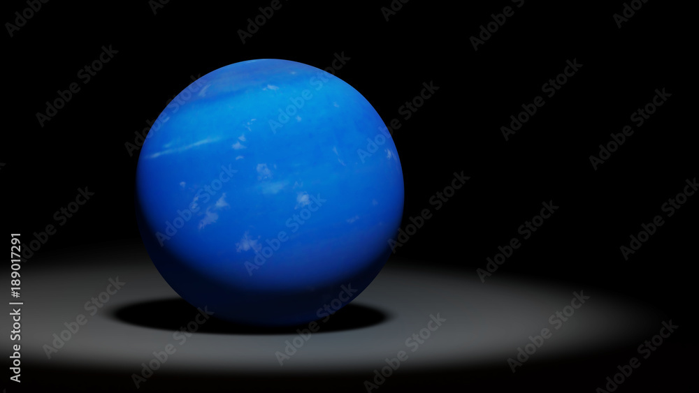 planet Neptune, the blue ice giant, solar system set planet Neptune, the blue ice giant, solar system set