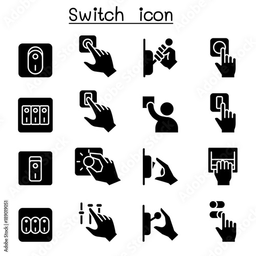 Switch icon set