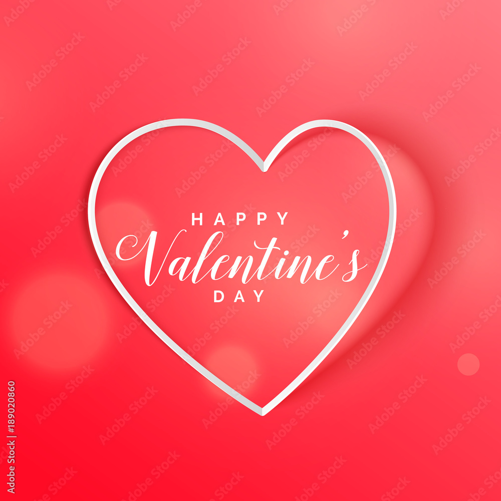 red heart valentine's day beautiful background