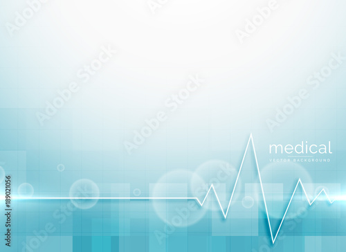 blue medical science background vector