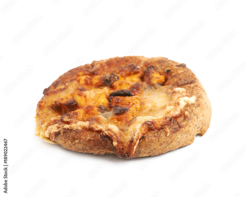 Mini pizza pastry isolated