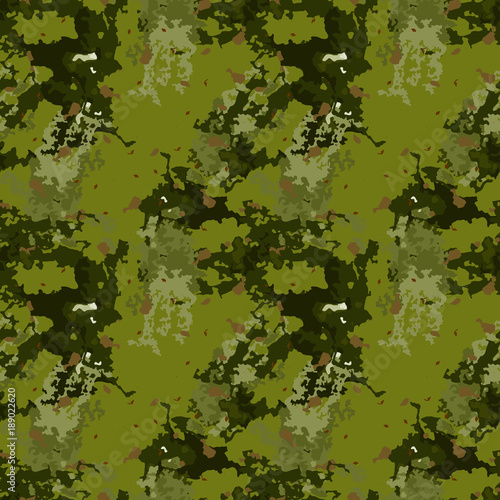 Bright forest camouflage of various shades of green 