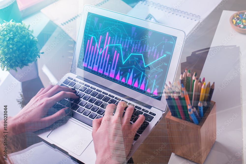 Finance, report and success concept Finance, report and success concept
