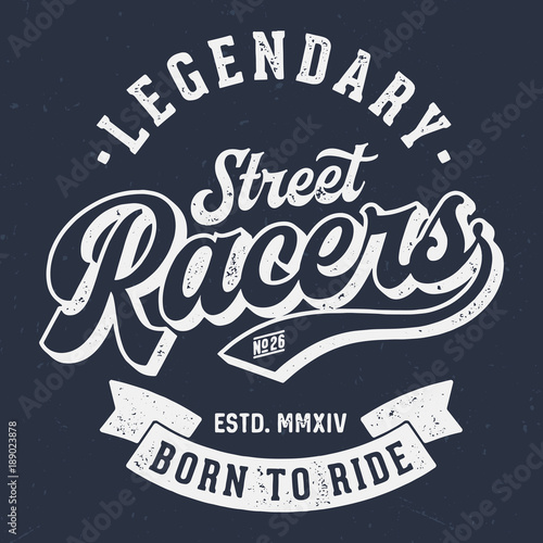 Legendary Street Racers - Tee Design For Print 