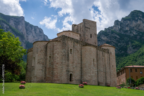 San Vittore alle Chiuse abbey. Genga, Italy