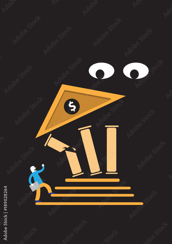 Cryptocurrency crash in the dark web. Editable Clip Art. Cryptocurrency crash in the dark web. Editable Clip Art.