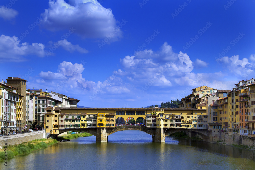 Firenze, Ponte Vecchio, Fiume Arno, Toscana, Italia, Italy