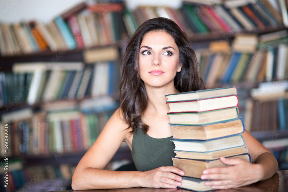 Beautiful young female student Beautiful young female student