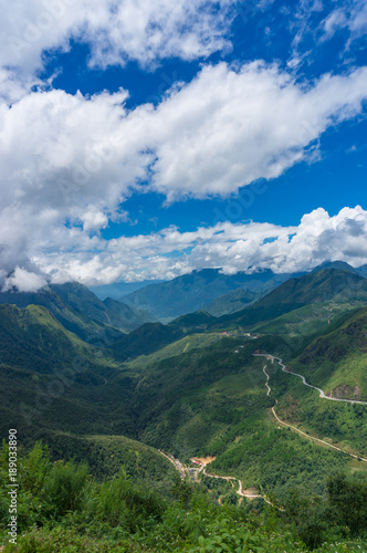 Fototapeta Naklejka Na Ścianę i Meble -  Mountain valley nature background