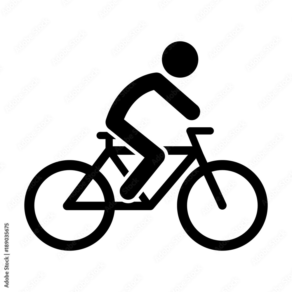 Sport equipment simple bicycle icon Sport equipment simple bicycle icon