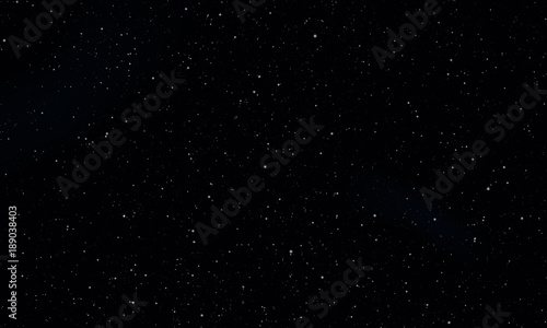 Night starry sky with stars and planets