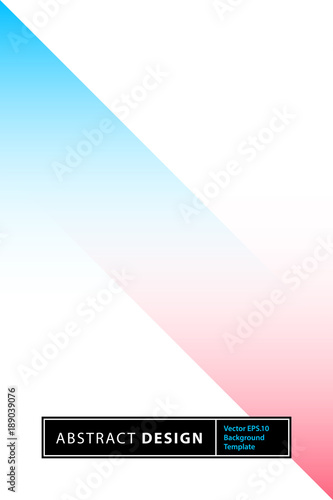 Poster design with soft gradients in modern minimalism style. Abstract background template