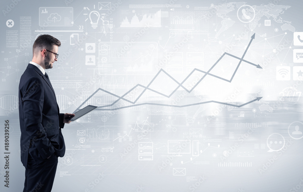 Young adviser with operational concept around Young adviser with operational concept around