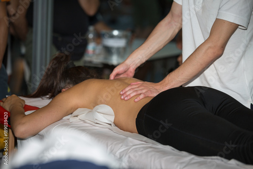 Athlete s Back Massage after Fitness Activity  Wellness and Sport