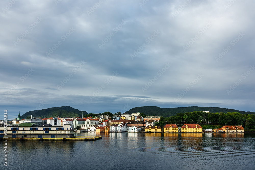 Blick auf die Stadt Bergen in Norwegen