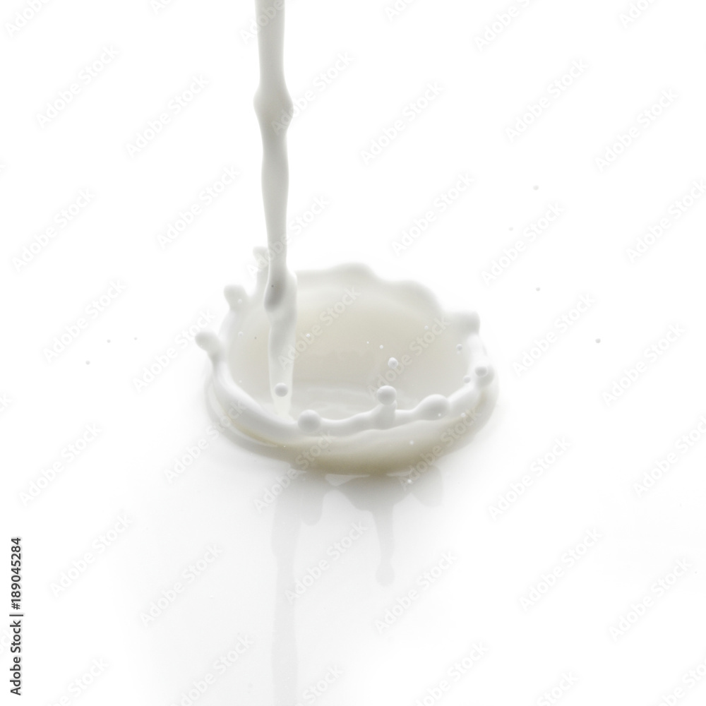 Pouring milk splash Pouring milk splash