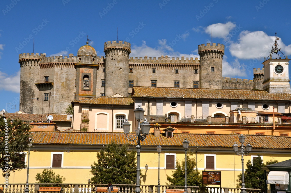 Medieval Castle dominating the town of Bracciano in central Italy
