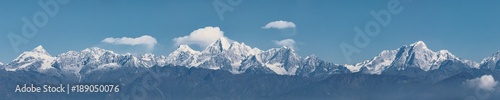 Himalayan Peaks Seen from Nagarkot View Tower  Nepal