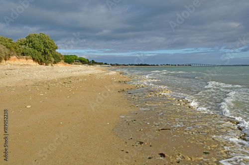 Rivedoux Plage; France - november 27 2017 : west coast beach photo