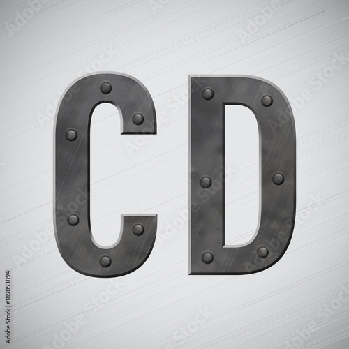 Metal letters