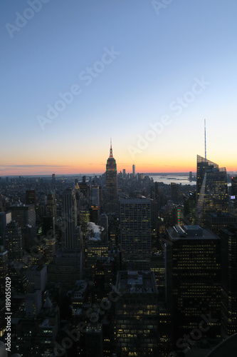 New York City Skyline Sunset Impression © Johannes