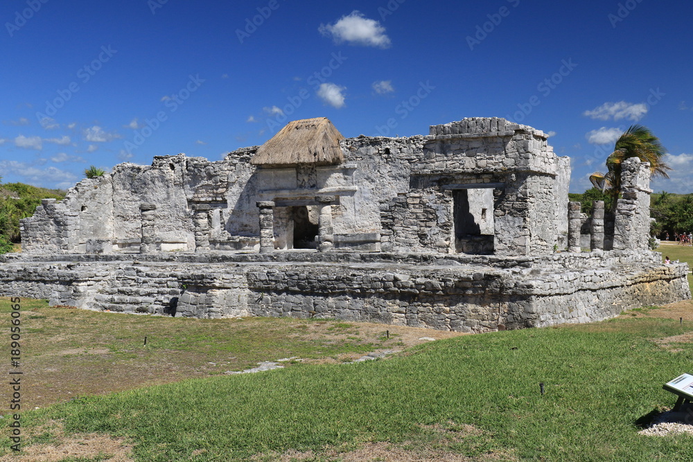 the ancient mayan ruins in Tulum, Mexico, near Playa del carmen