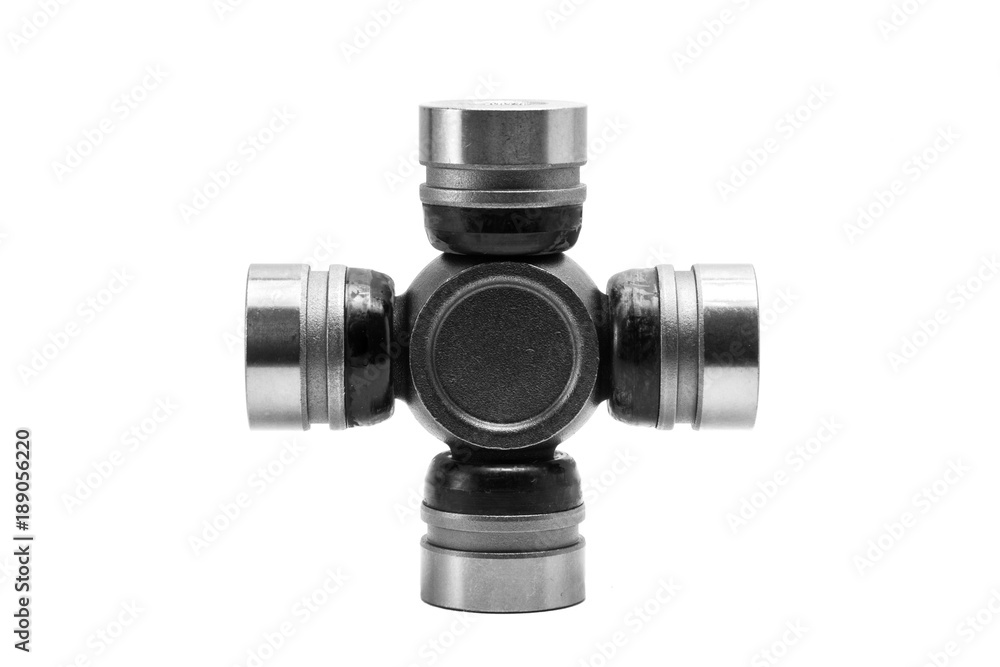 Universal joint bearing isolated on white Universal joint bearing isolated on white